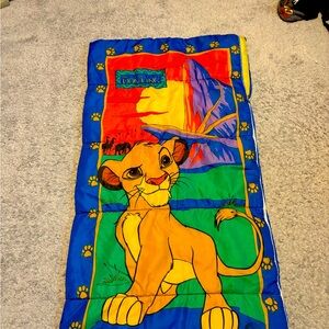 Vintage lion king sleeping bag
